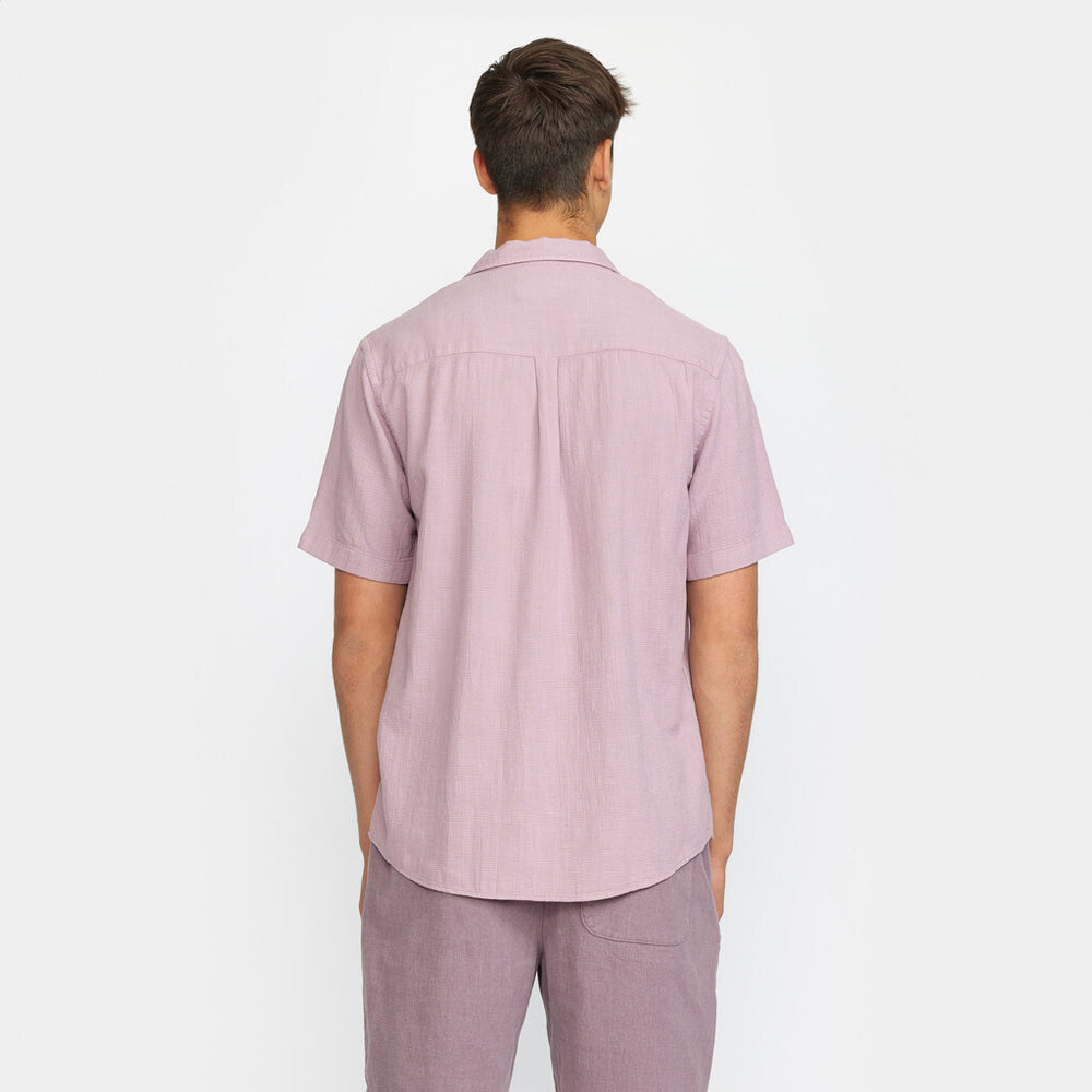 
                  
                    Purple Short Sleeved Cuban Shirt
                  
                