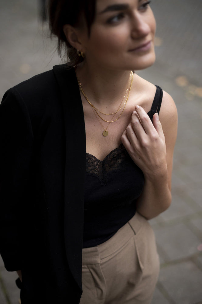 
                  
                    Small Gold Snake 4 Lengths Possible Necklace
                  
                