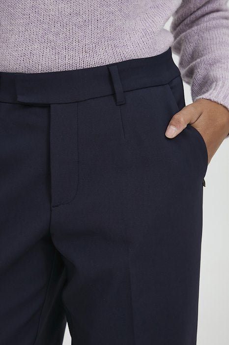 
                  
                    PZBINDY Dark Sapphire Wide Leg Trousers
                  
                