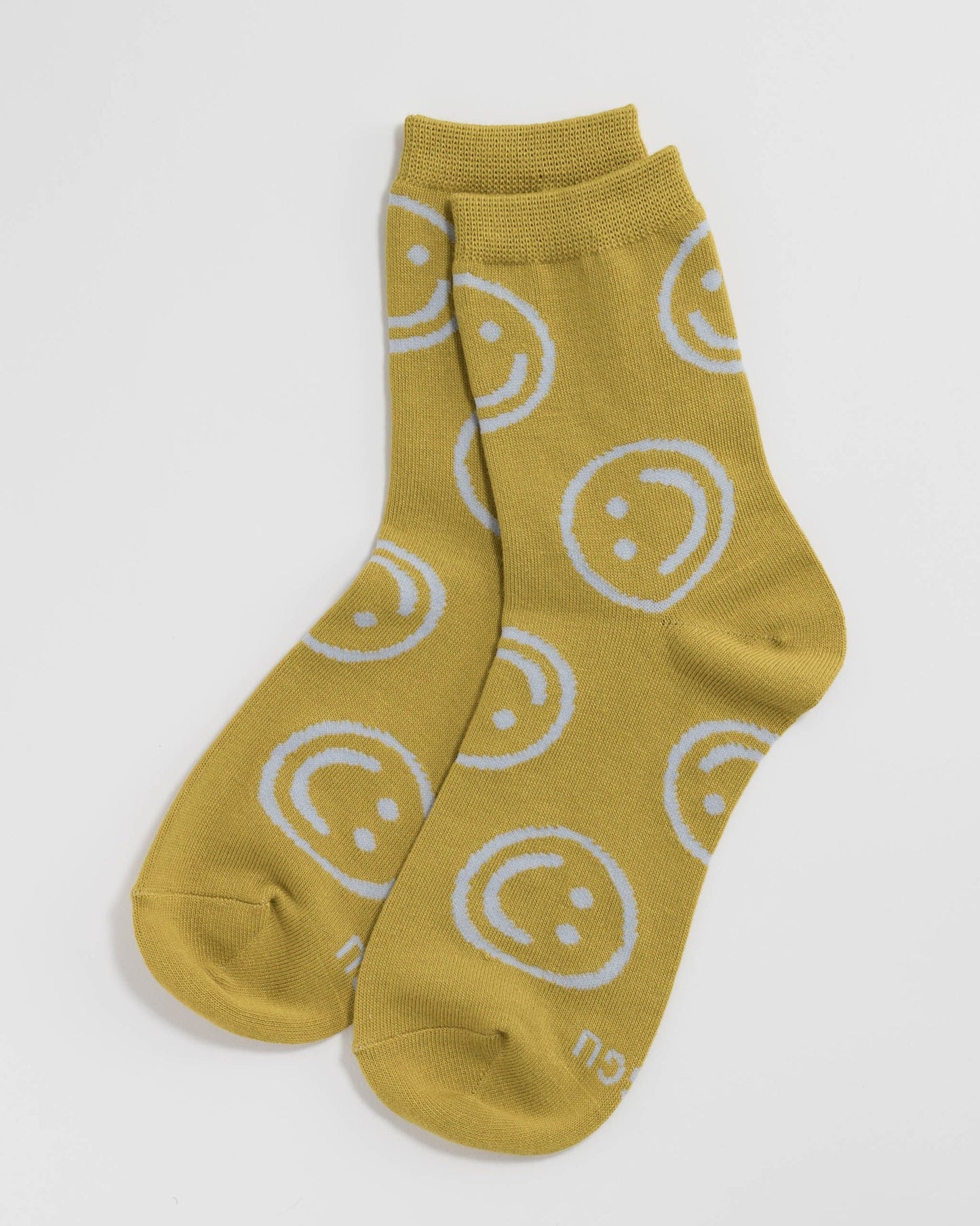 
                  
                    Ochre Happy Crew Socks
                  
                