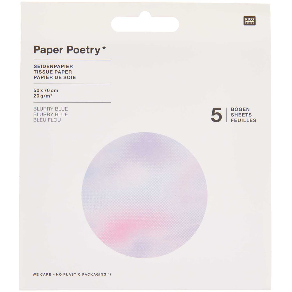Blurry Blue Tissue Paper Mix Wrap