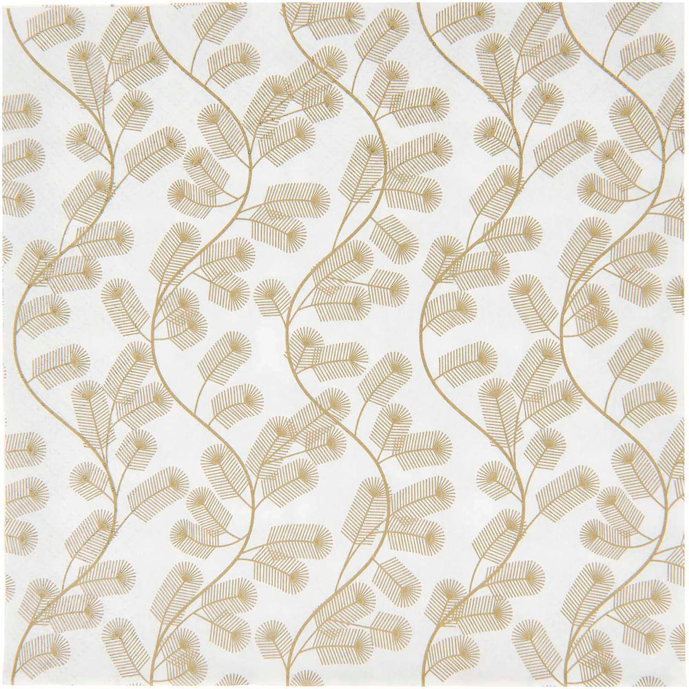 
                  
                    Servietten „Tannenzweige“ in Gold, 20er-Set
                  
                
