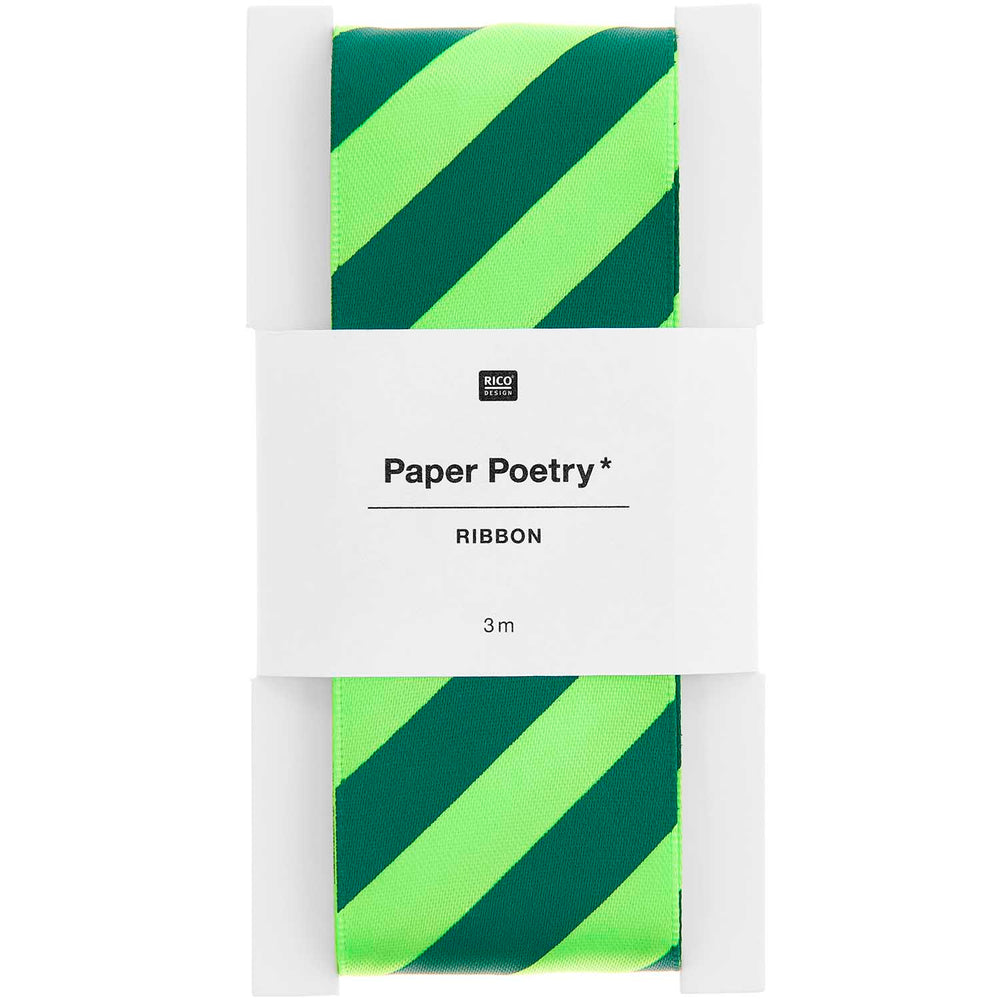 Green Stripes Ribbon