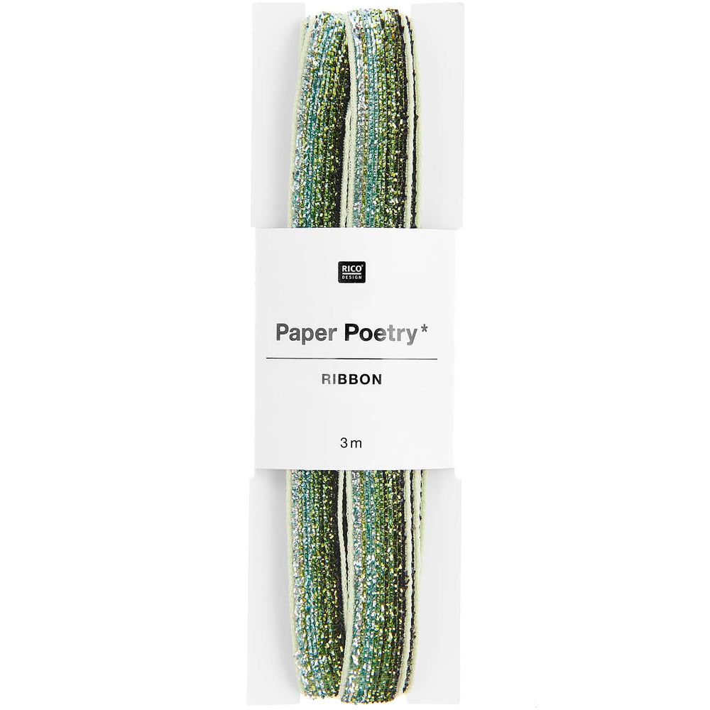 Green Glitter Ribbon