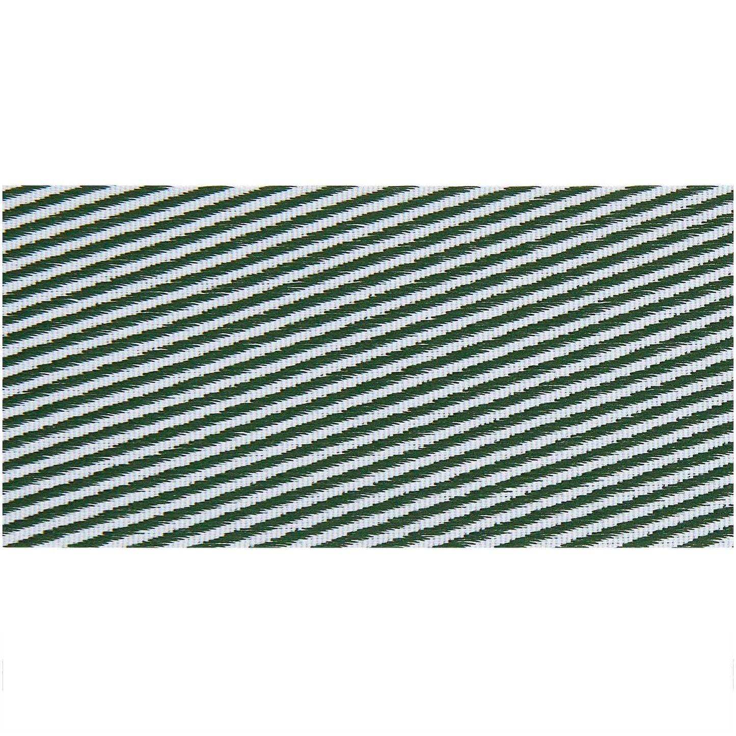 
                  
                    Green White Woven Stripes Ribbon
                  
                