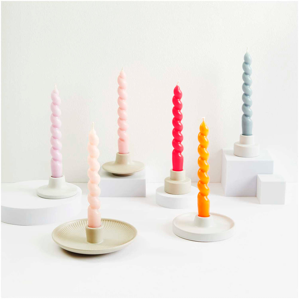 
                  
                    Soft Pink Spiral Candle
                  
                