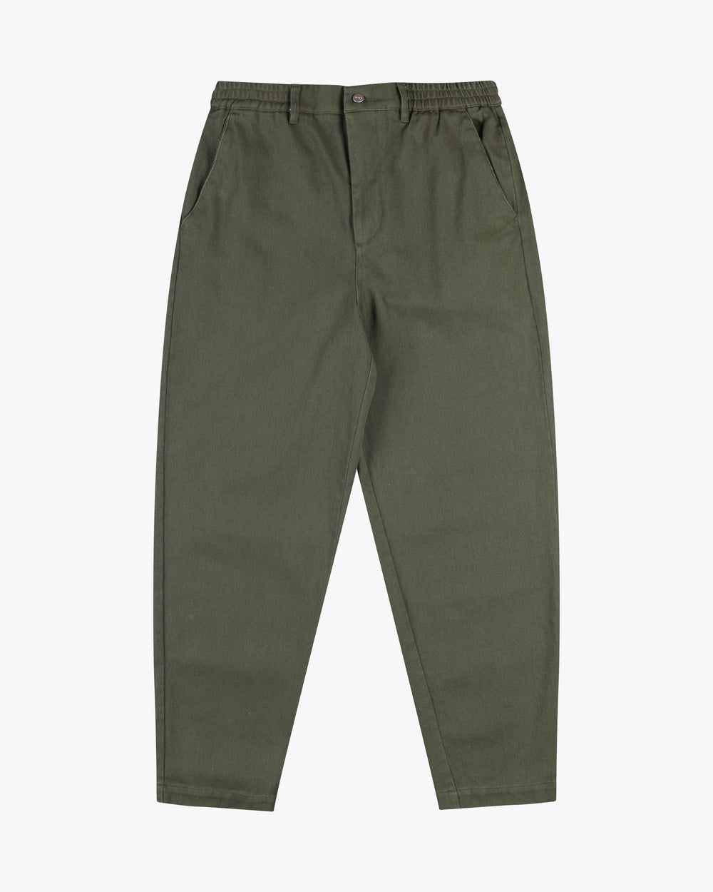 GROVER Dark Olive Twill Trousers