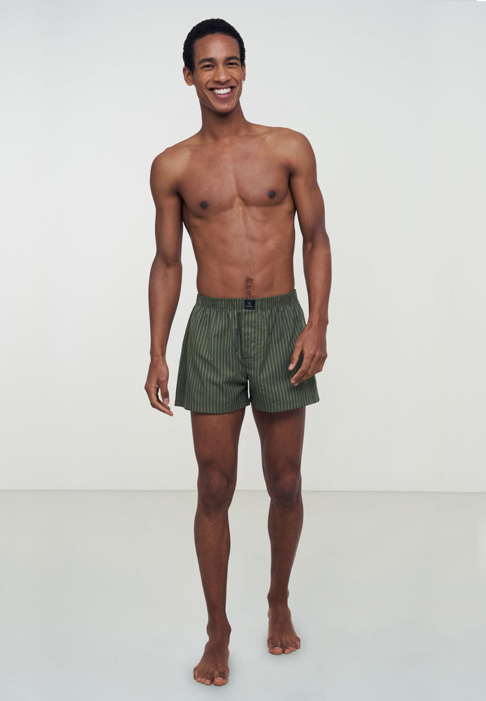 
                  
                    AMARGO Dark Olive Stripes Boxershorts
                  
                
