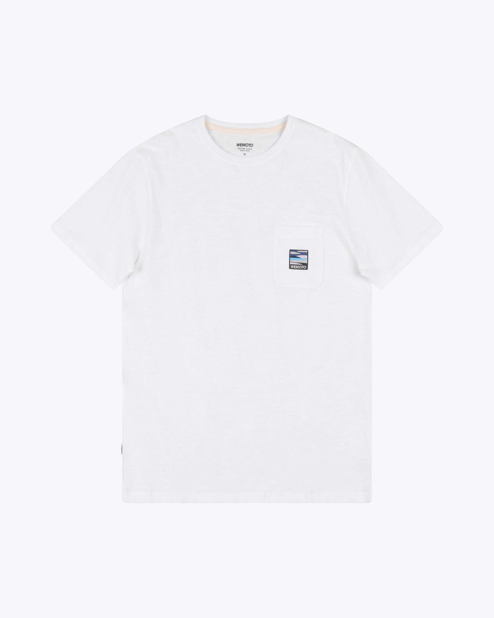 KNIGHT Off White Slub Jersey Pocket T-Shirt