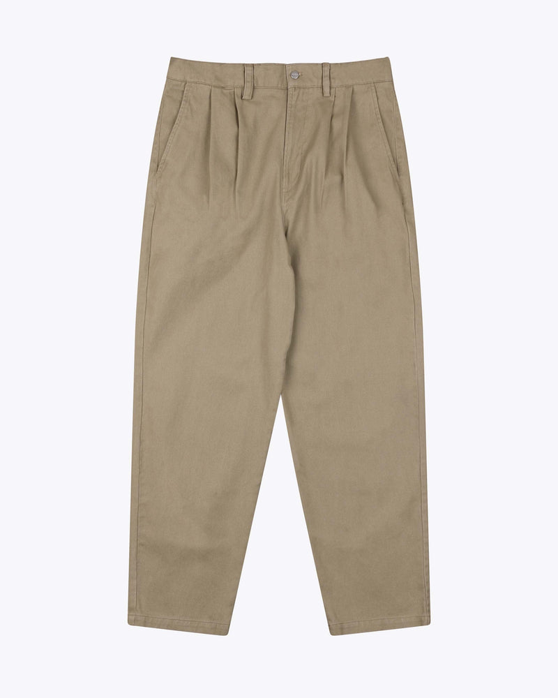 
                  
                    FLETCHER – Olivgrüne Bundfaltenhose aus Baumwolltwill
                  
                