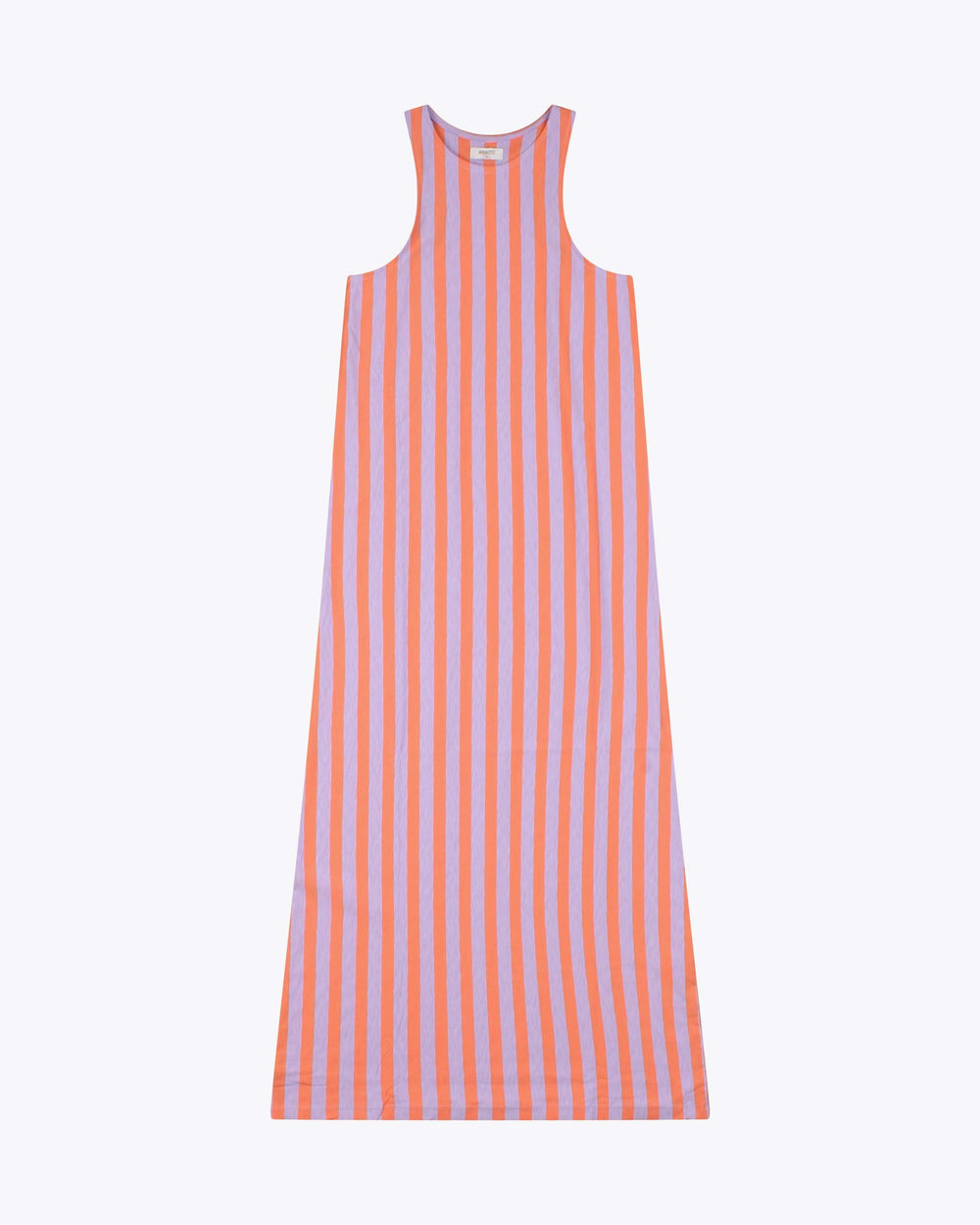 DELLA Melon Lilac Slub Jersey Maxi Tank Dress