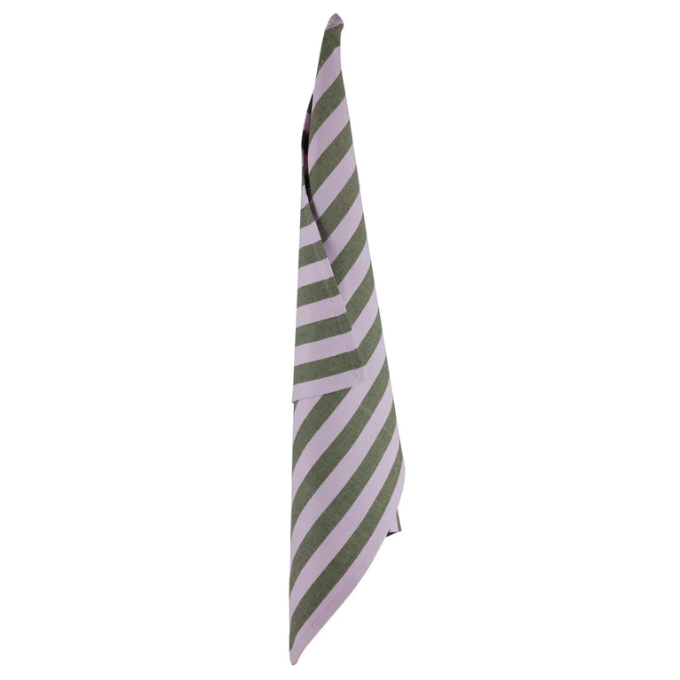 Green Striped Tea Towel