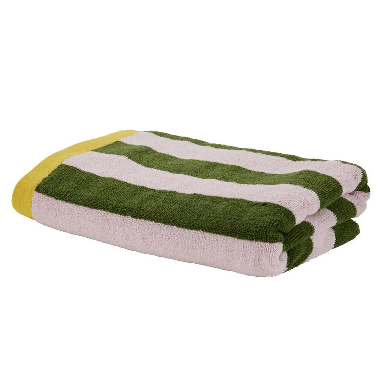 Green Blue Stripe Towel