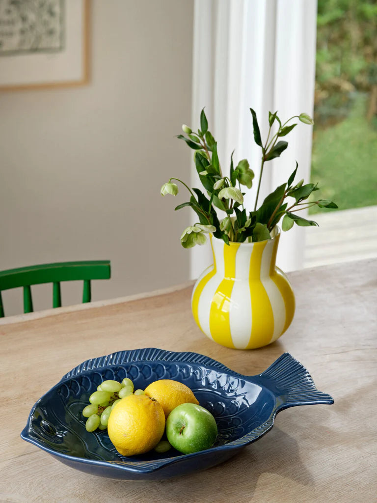 
                  
                    Yellow White Candy Glass Vase
                  
                