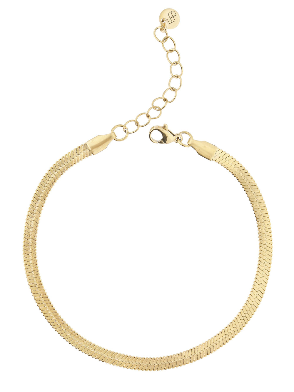 Gold Flat Snake Bracelet