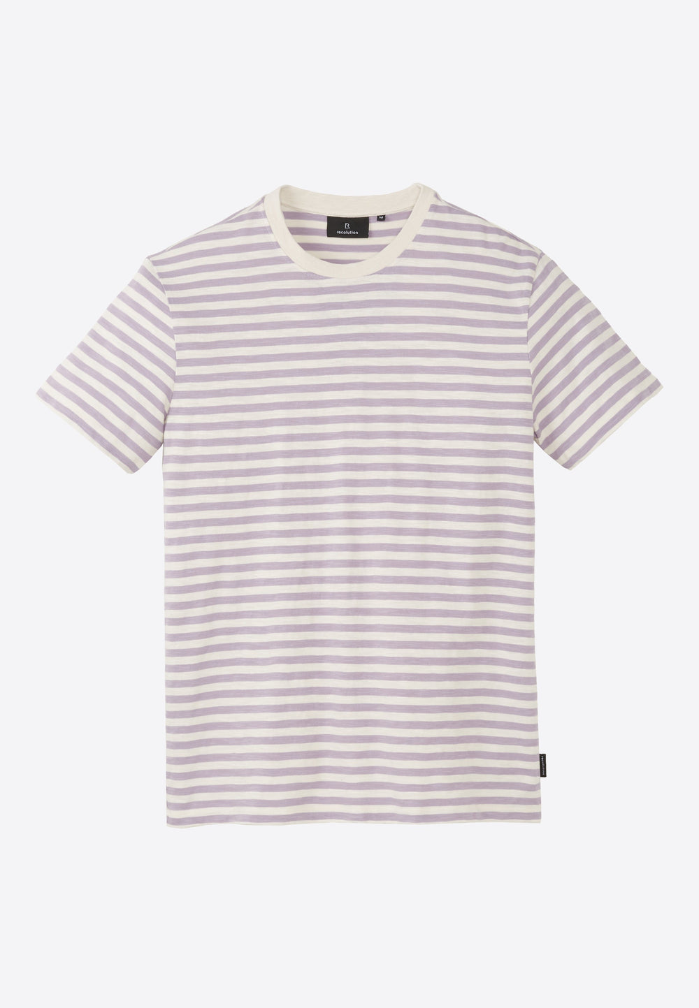 DELONIX Gray Lilac Stripes T-Shirt