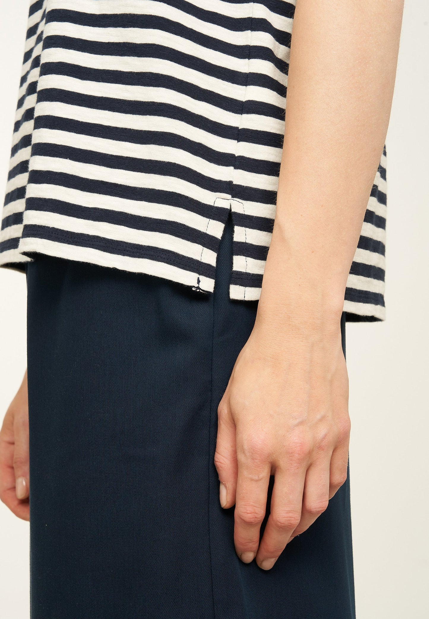 
                  
                    ZINNIA Dark Navy Stripes T-Shirt
                  
                