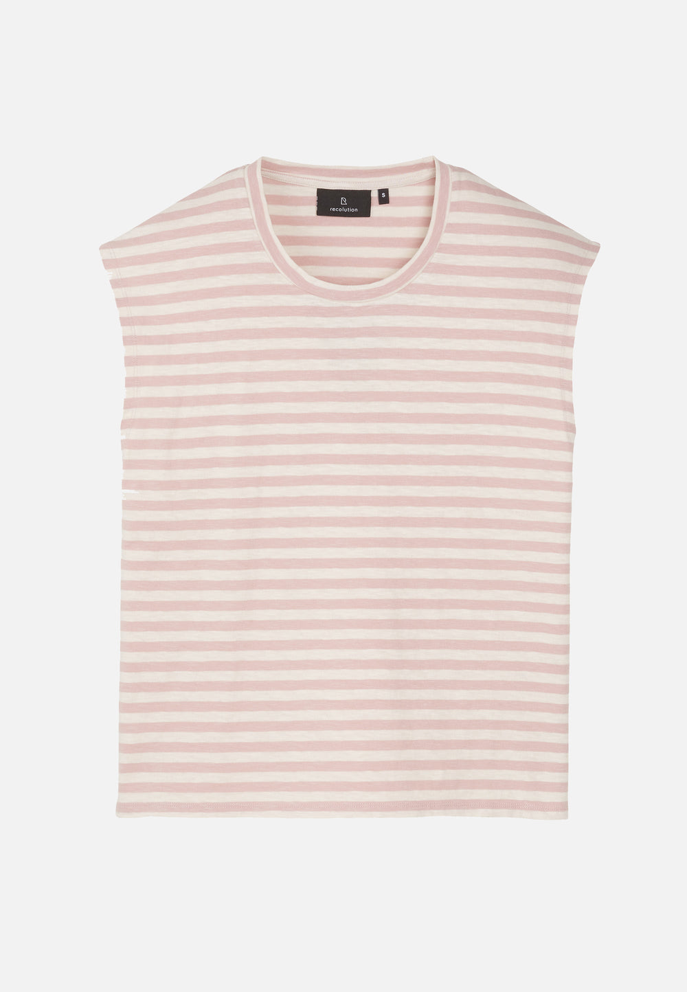 ZINNIA STRIPES Blush Rose T-Shirt