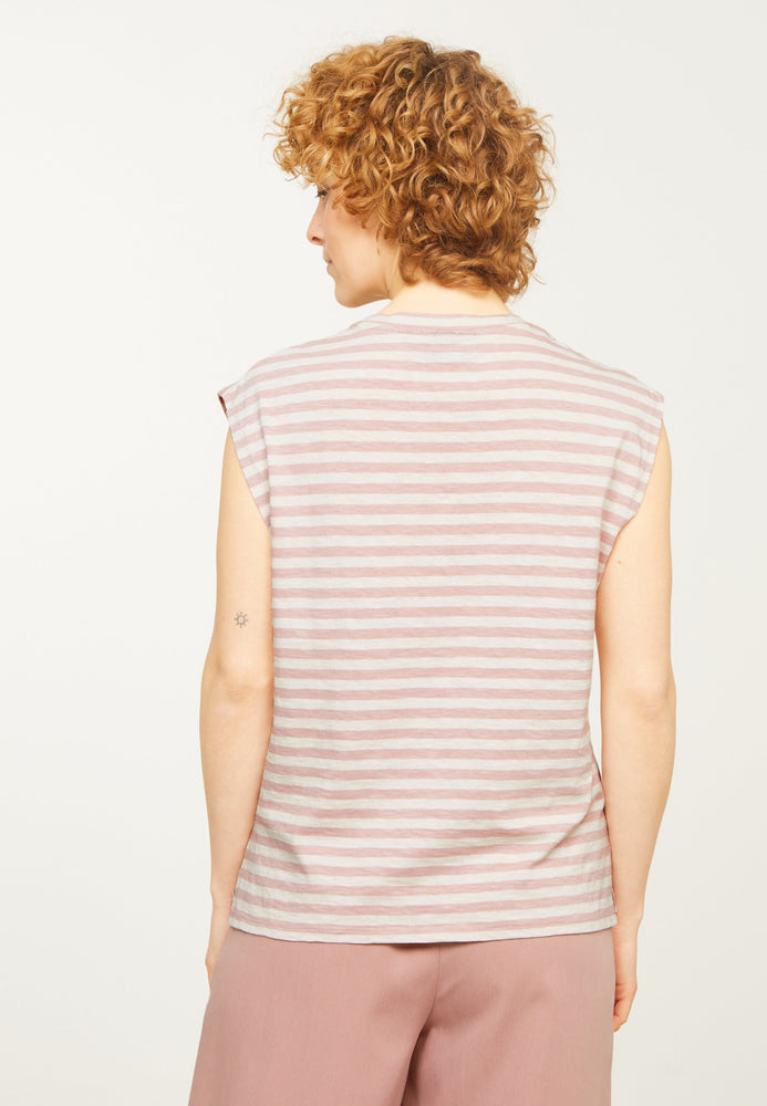 
                  
                    ZINNIA STRIPES T-Shirt in Rosa
                  
                