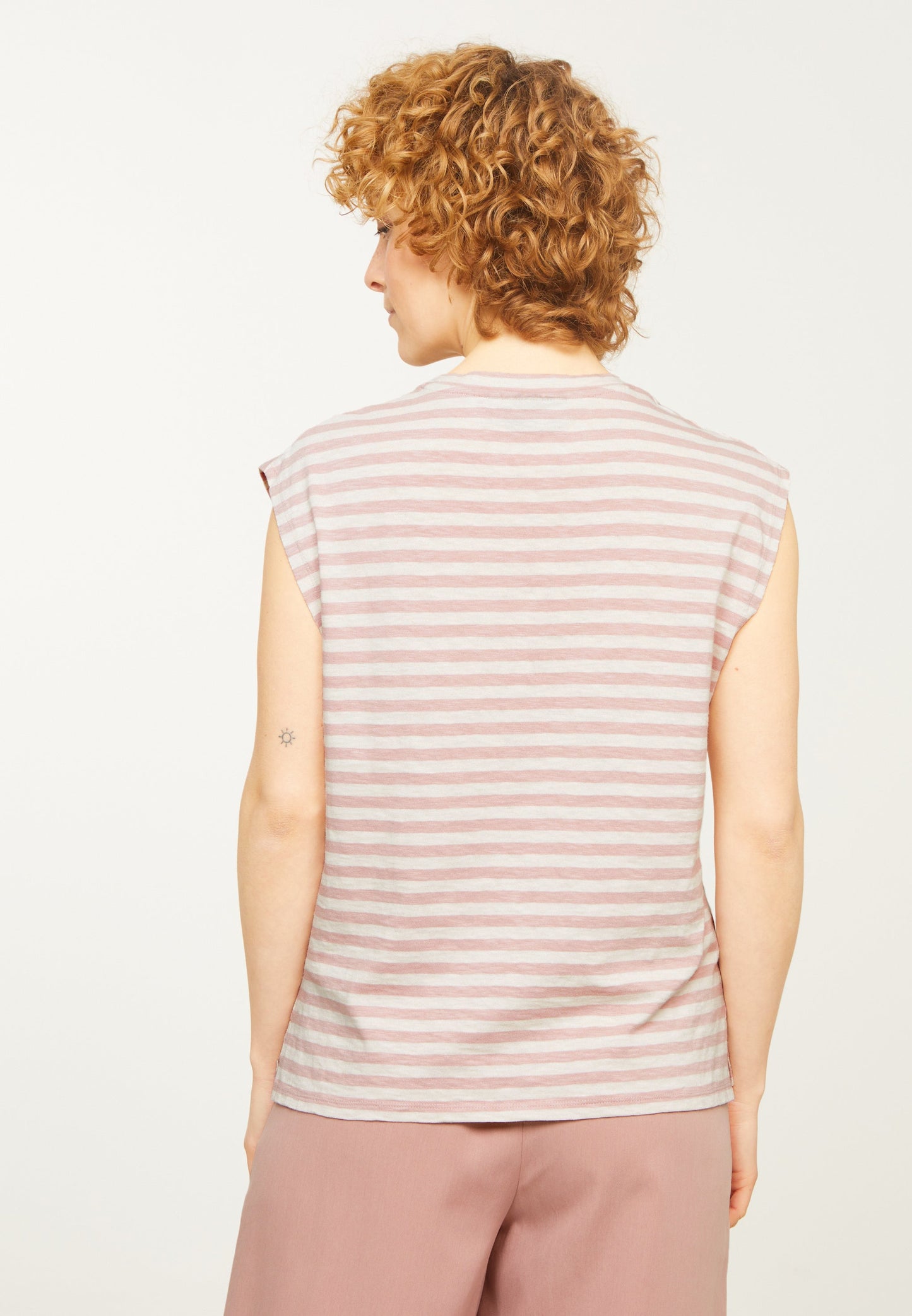 
                  
                    ZINNIA STRIPES Blush Rose T-Shirt
                  
                