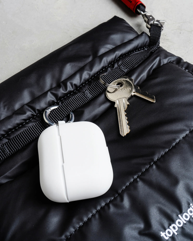 
                  
                    Black Puffer Musette Mini Bag With Future Blue Solid Rope Strap
                  
                