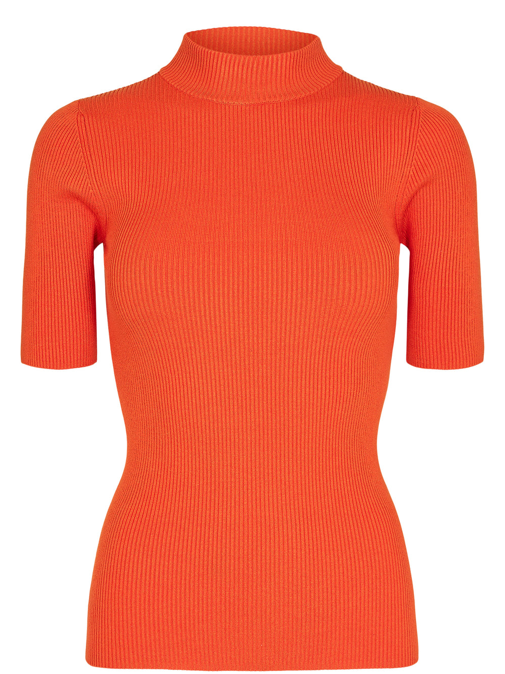 NUBIA Red Orange Short Sleeve Jumper