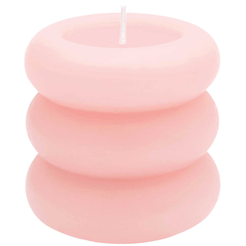 Apricot Rings Pillar Candle