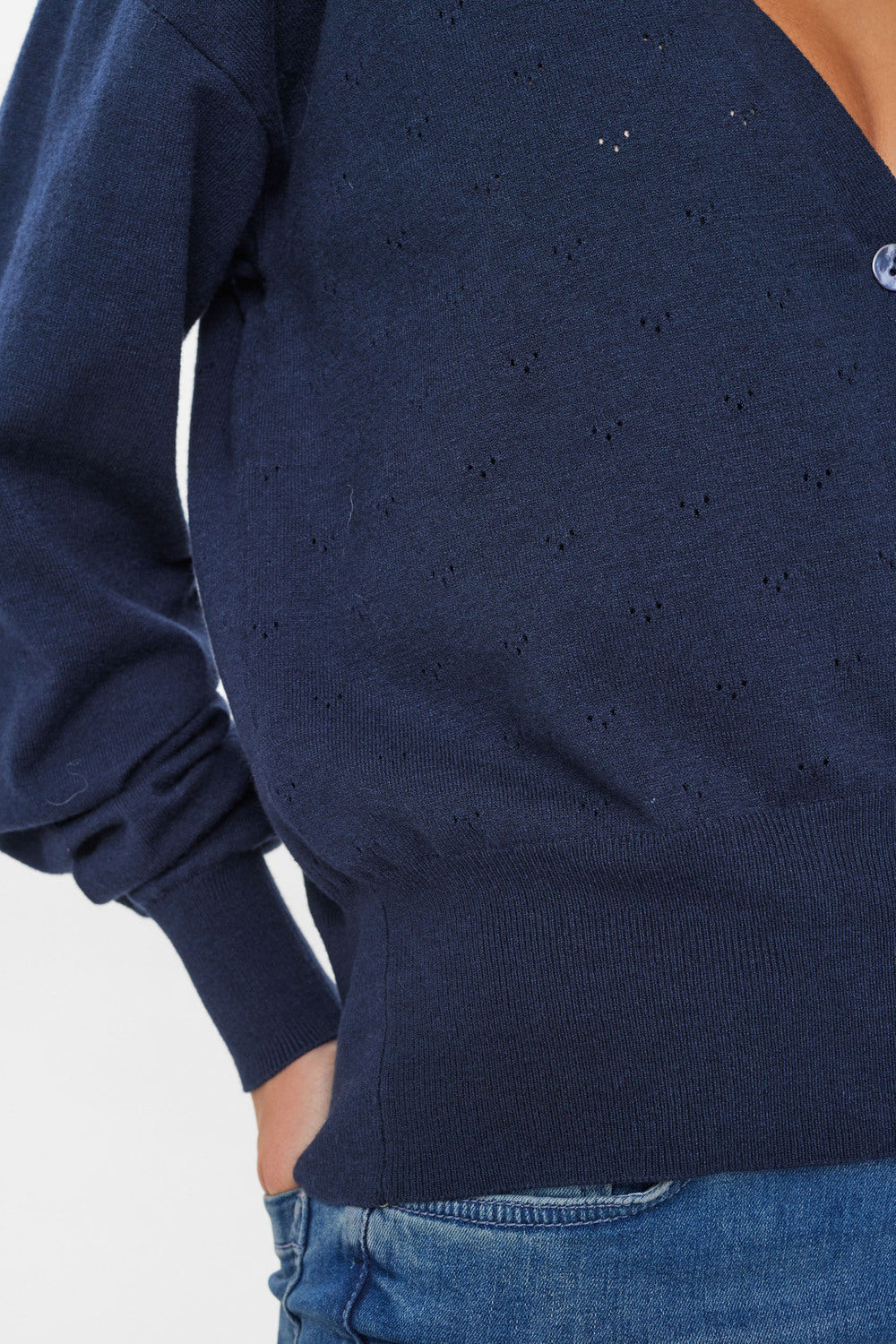 
                  
                    NUEDNA Dark Sapphire Cardigan
                  
                