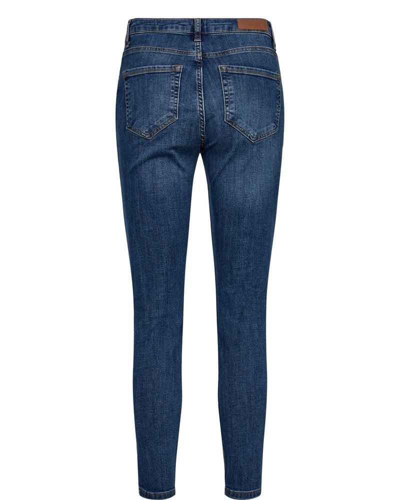 
                  
                    NUSIDNEY Medium Blue Denim Cropped Jeans
                  
                