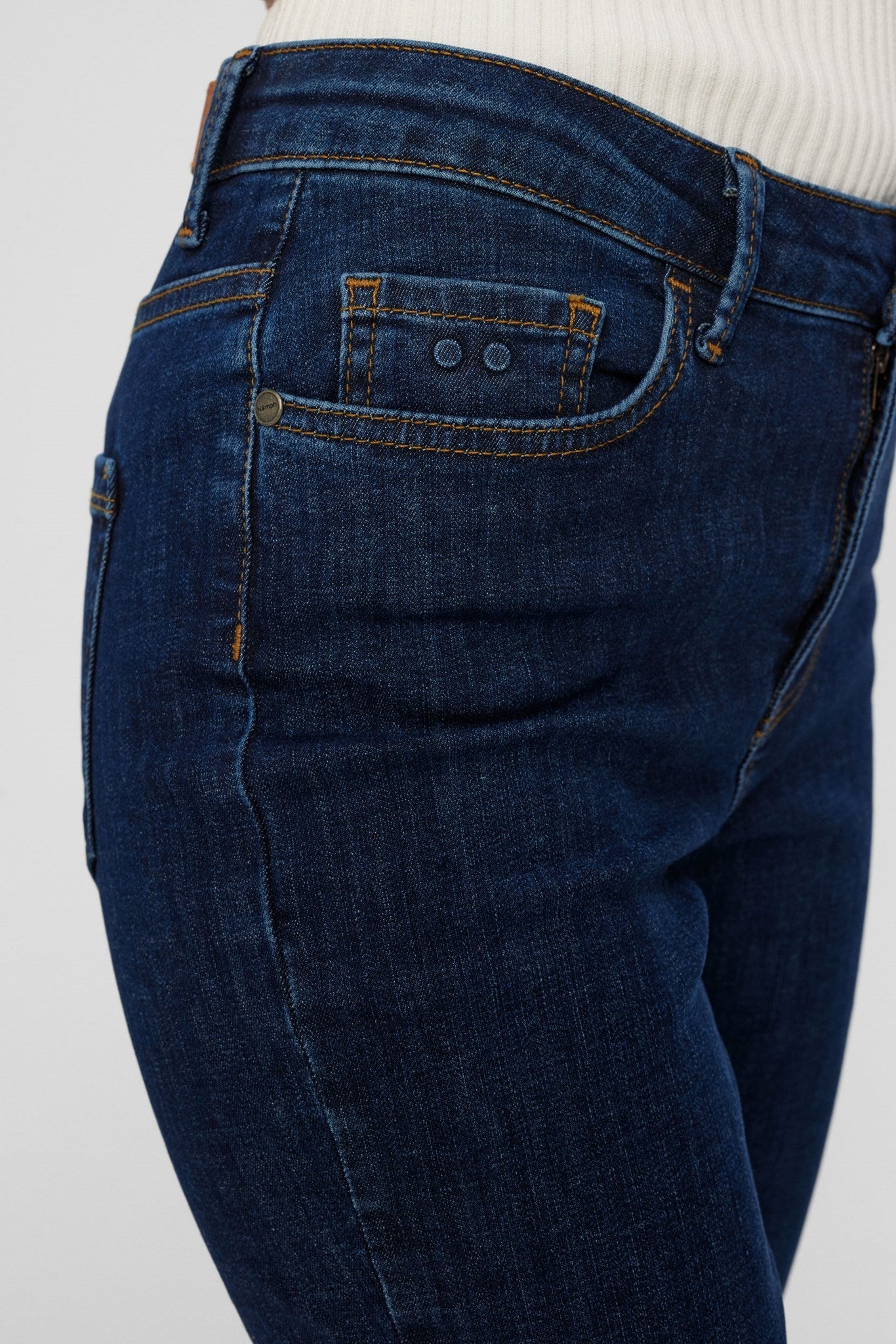 
                  
                    NUSIDNEY Dark Blue Cropped Denim Jeans
                  
                