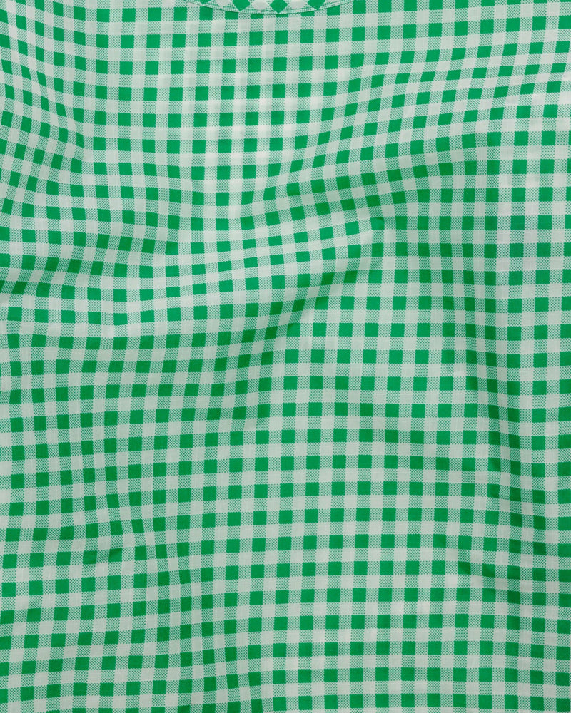 
                  
                    Green Gingham  Standard Baggu Bag
                  
                