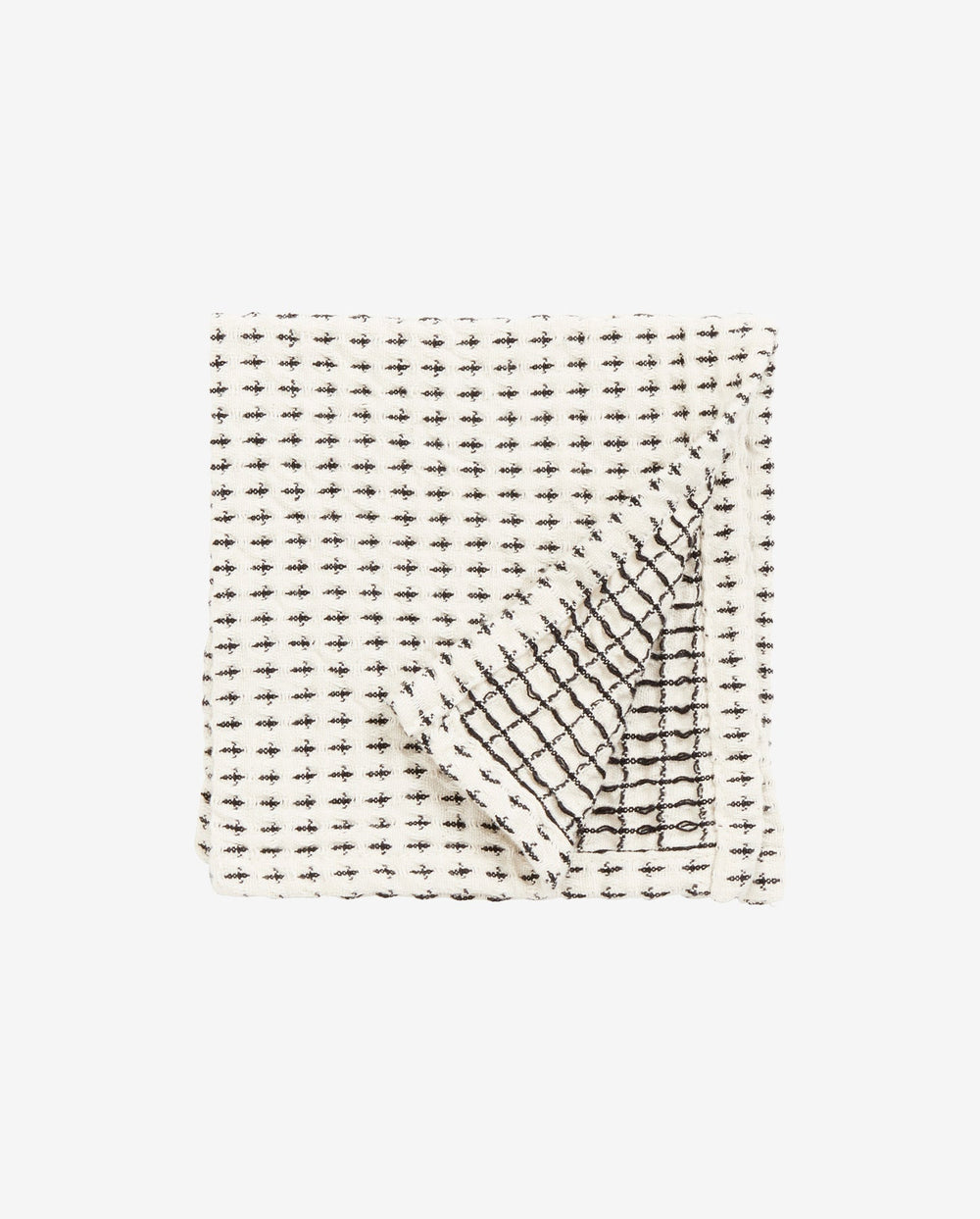 Off White Black Waffle Dish Cloth