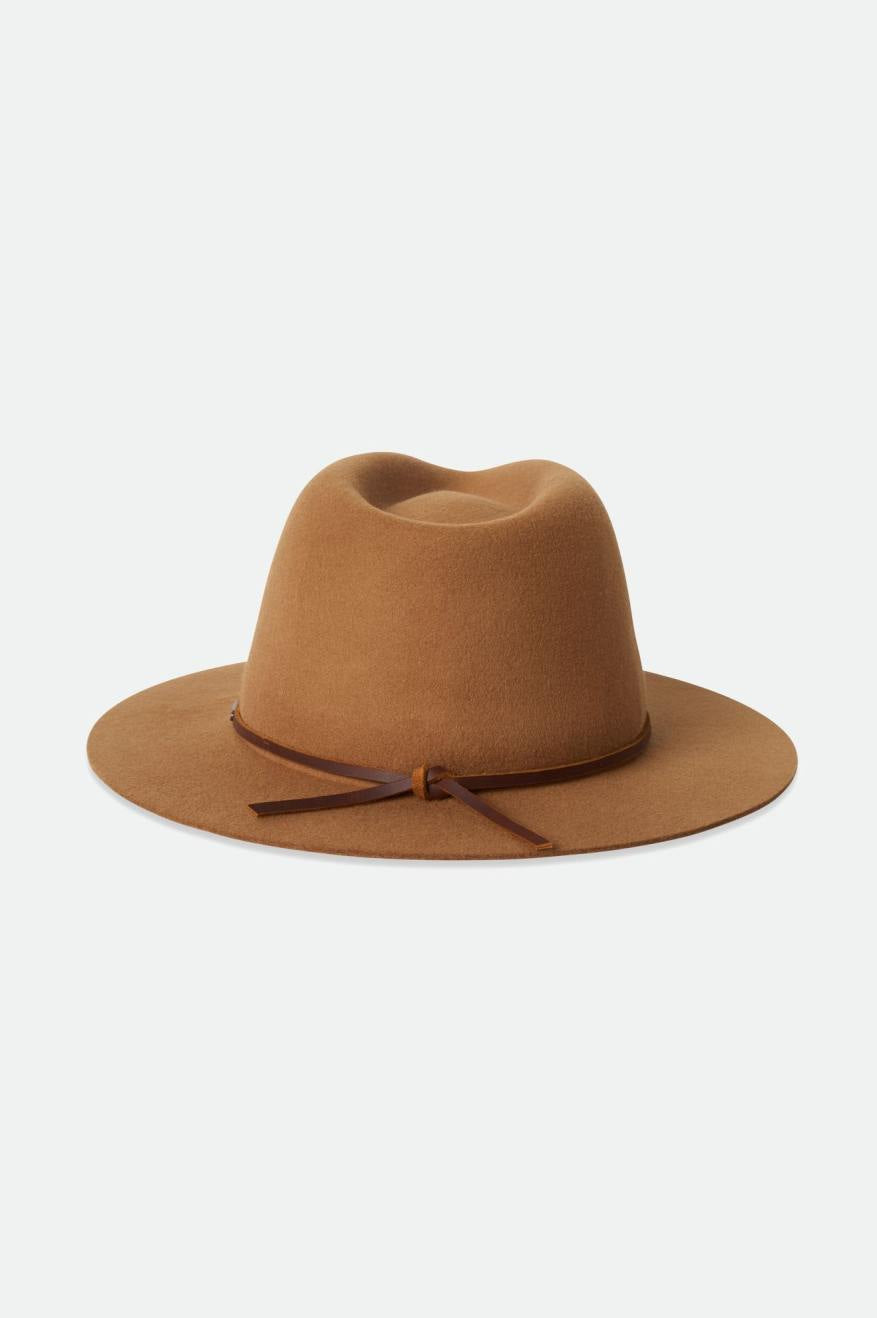 
                  
                    WESLEY Golden Brown Packable Fedora Hat
                  
                