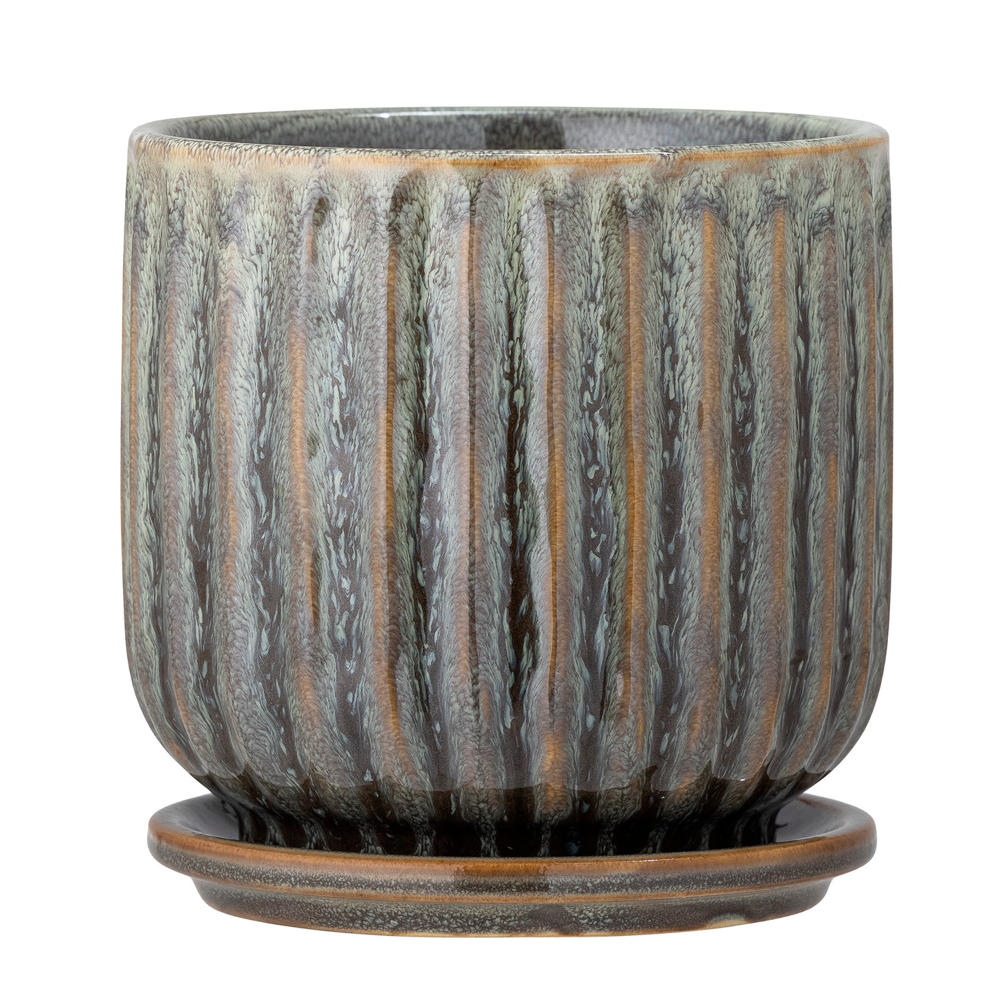 
                  
                    DRAGO Green Stoneware Flowerpot
                  
                