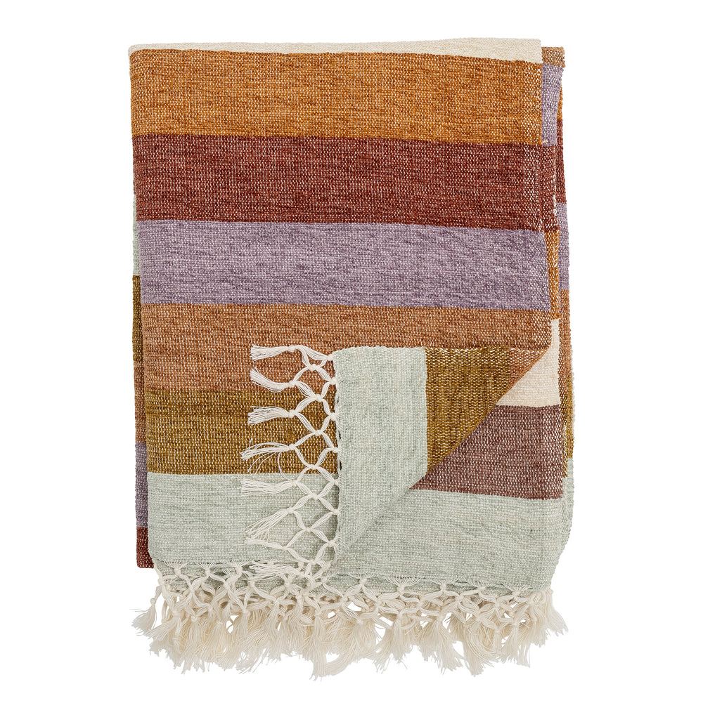 LUCILLA Purple Cotton Throw