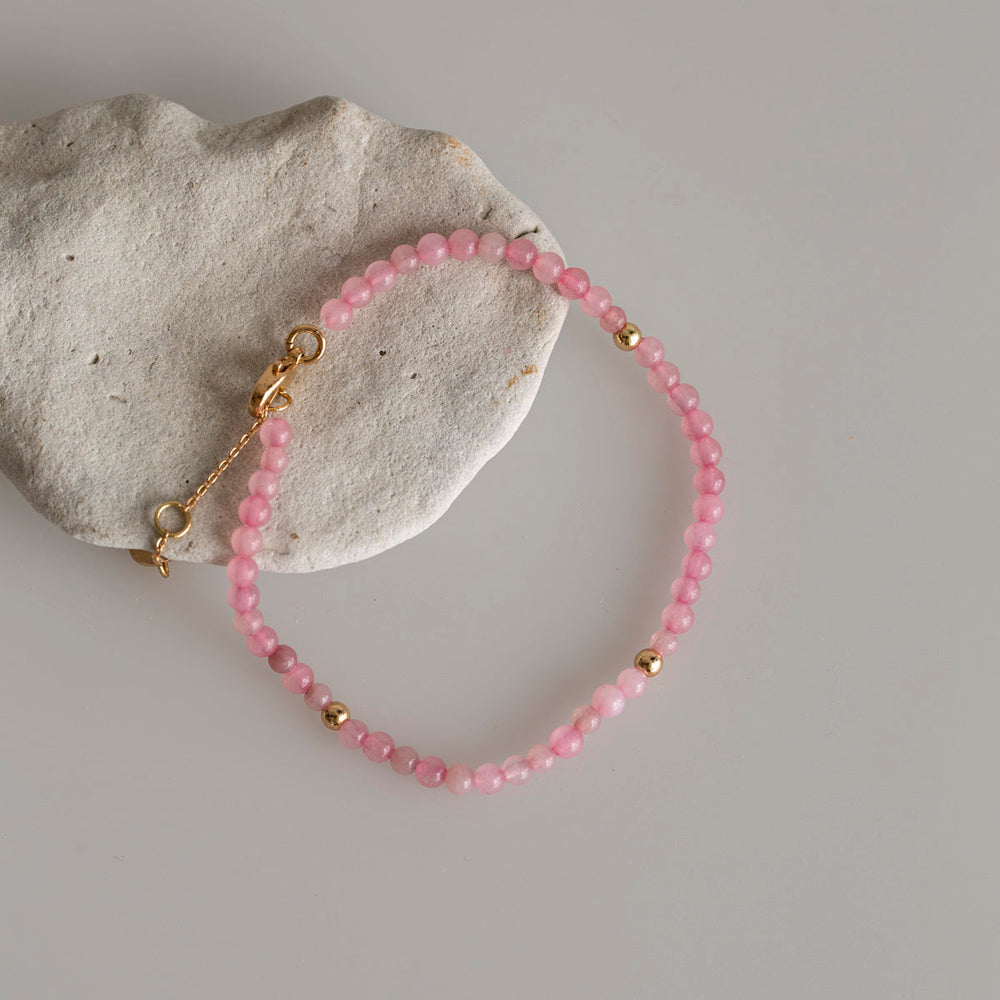 
                  
                    Rosenquarz Perlenarmband
                  
                