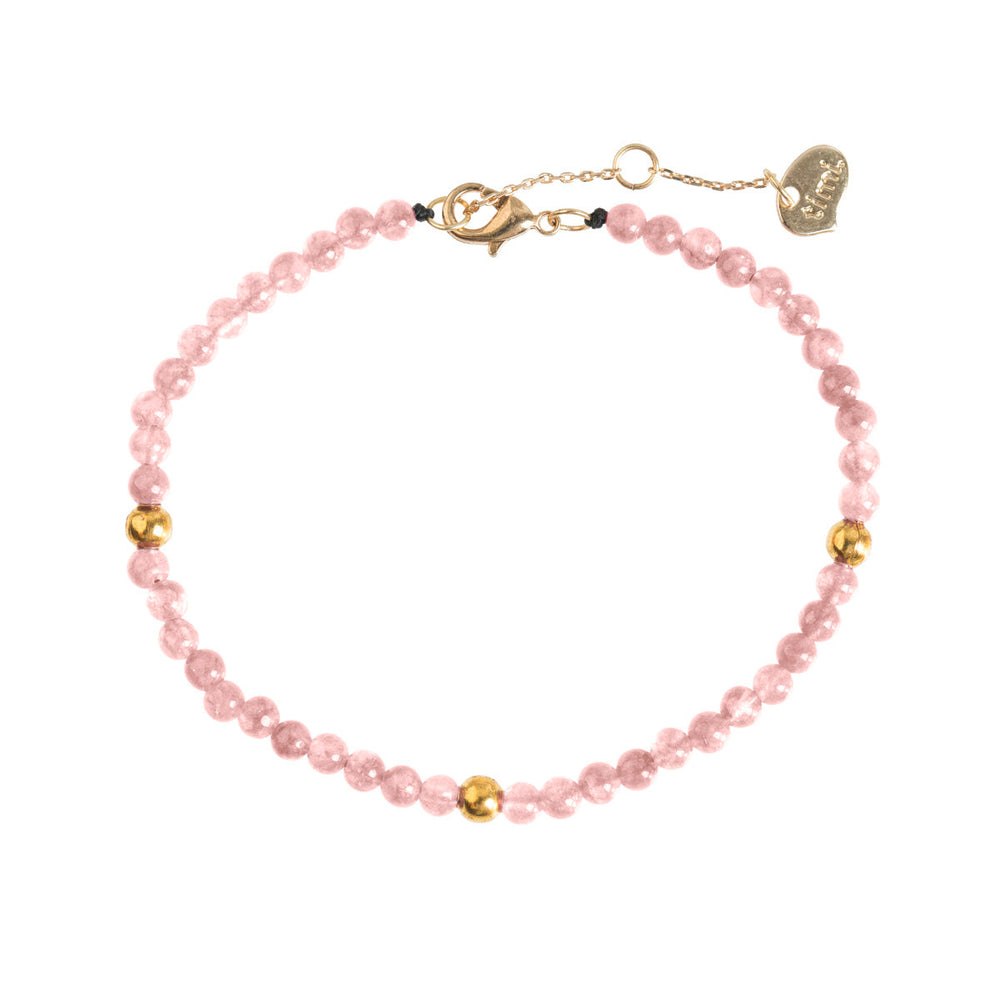 Rosenquarz Perlenarmband