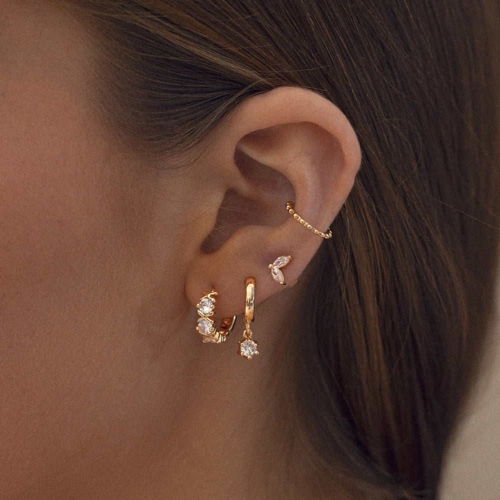 
                  
                    LEAH White Crystal Leaf Stud Earrings
                  
                