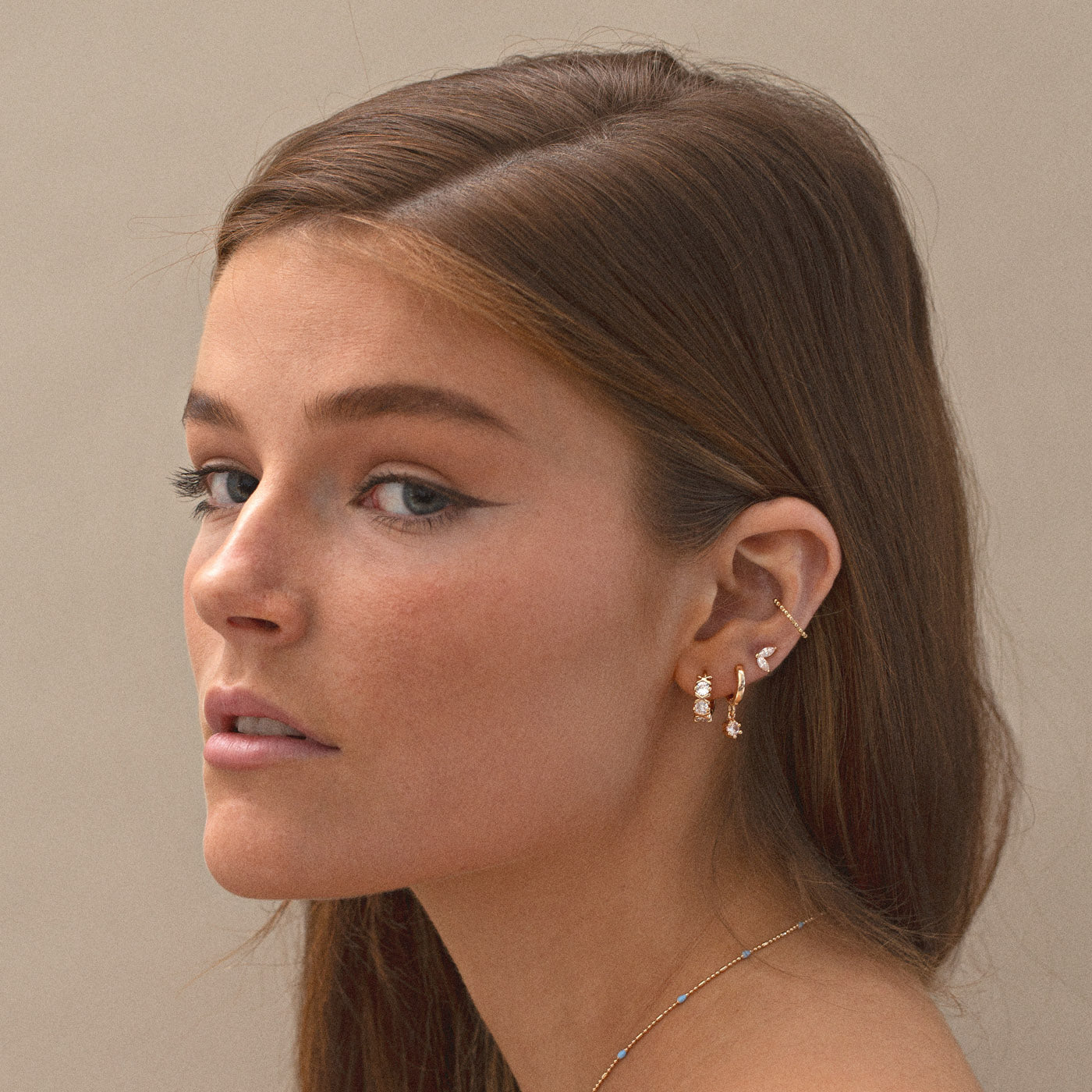 
                  
                    LEAH White Crystal Leaf Stud Earrings
                  
                