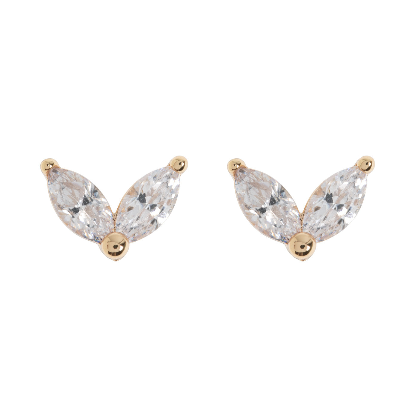 
                  
                    LEAH White Crystal Leaf Stud Earrings
                  
                