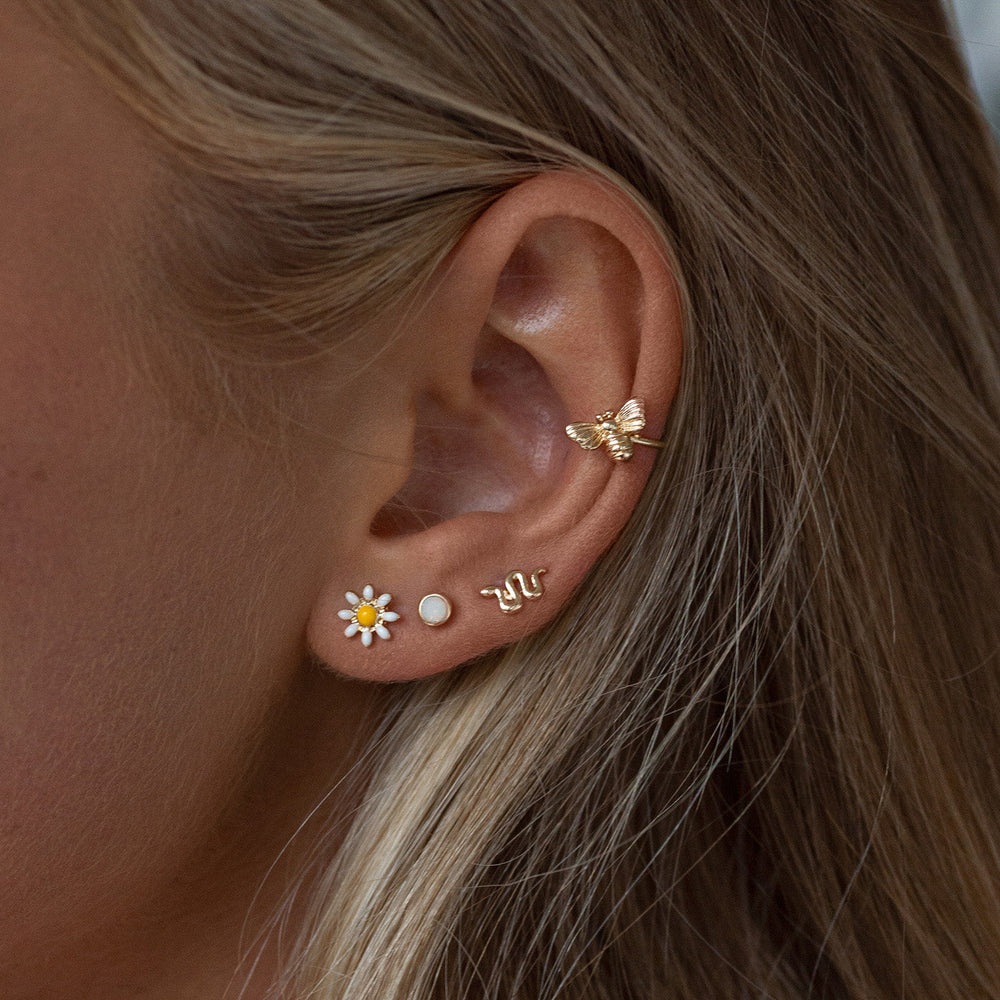Gold mini stud earrings hotsell