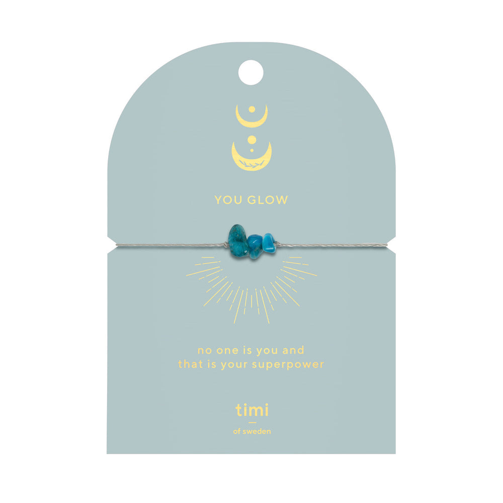 Sie leuchten blaues Apatit-Armband