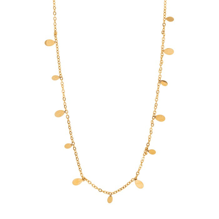LIA – Winzige ovale Halskette aus Gold