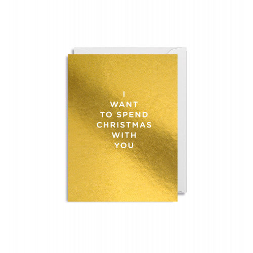 Weihnachtskarte „Verbringe Weihnachten mit dir“