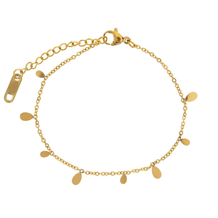 LIA Gold Tiny Oval Bracelet