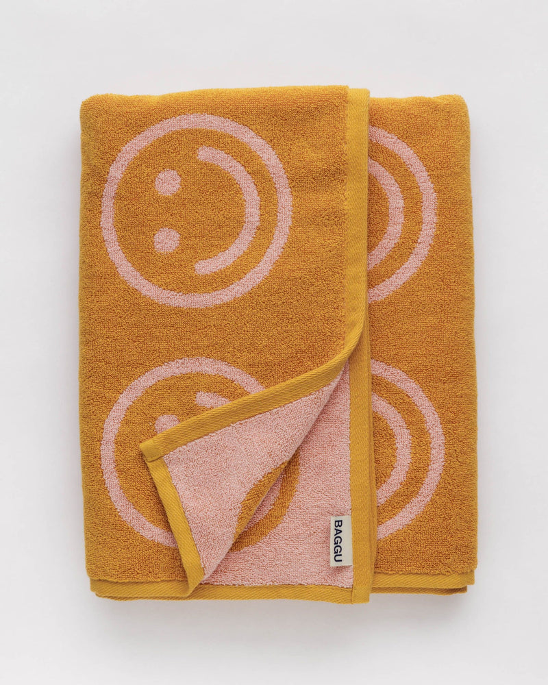 
                  
                    Marigold Peach Happy Bath Towel
                  
                