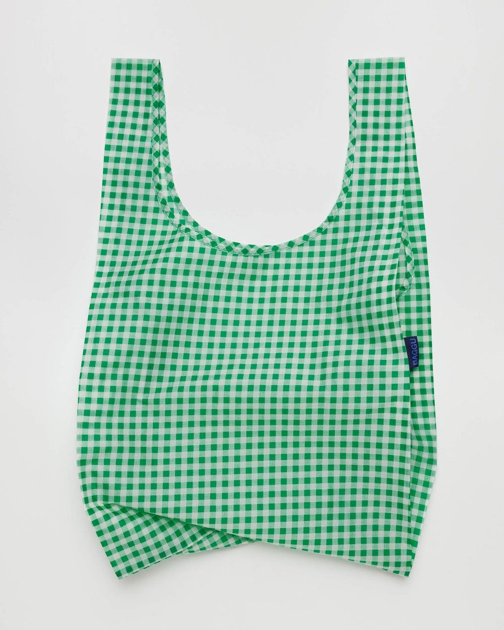 Green Gingham  Standard Baggu Bag