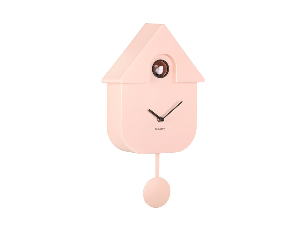 MODERN CUCKOO Soft Pink Wall Clock