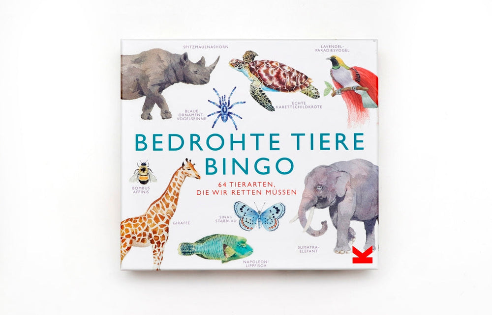 Bedrohte Tiere Bingo-Spiel