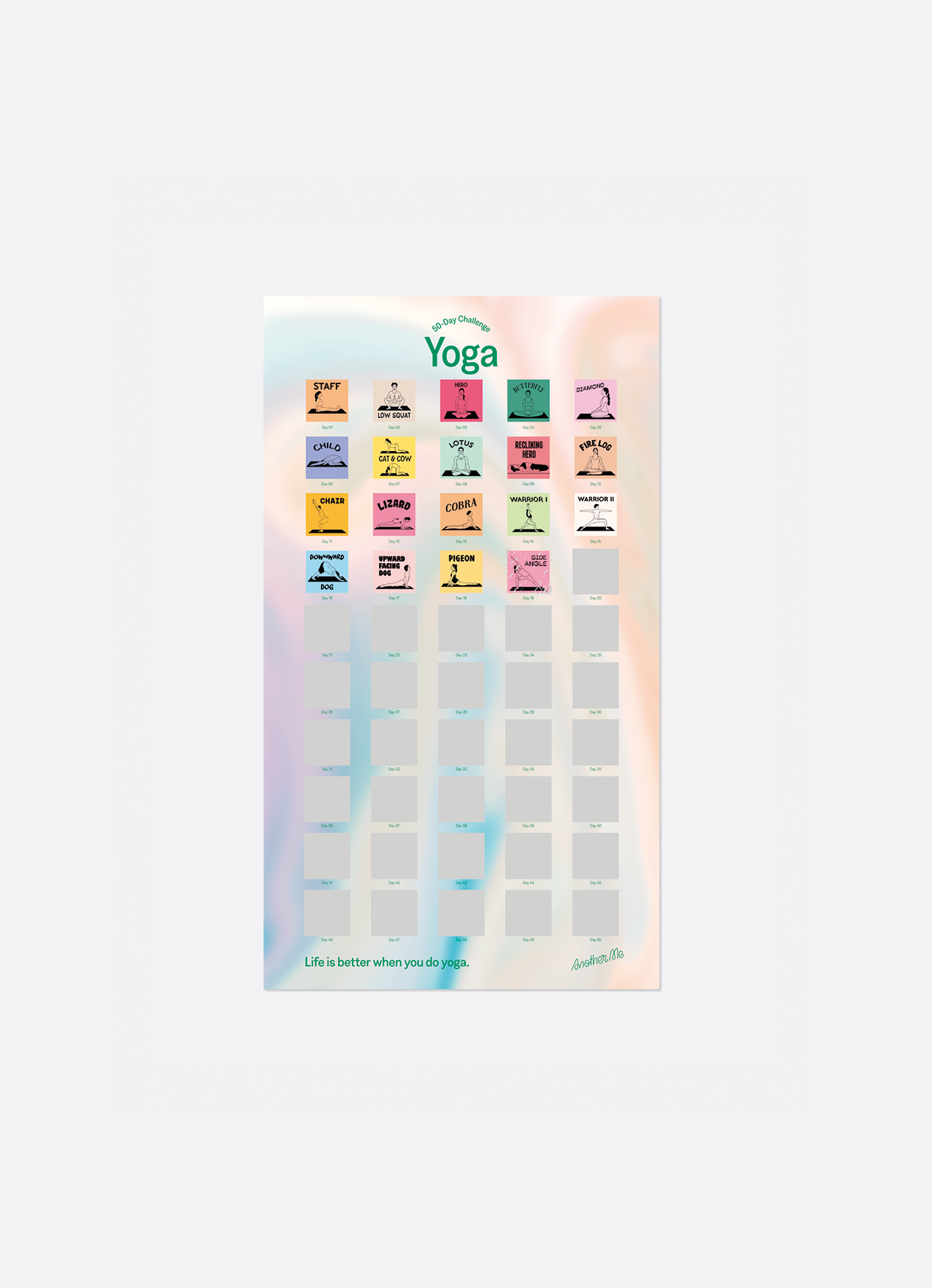 
                  
                    50 Day Challenge Yoga Poster
                  
                